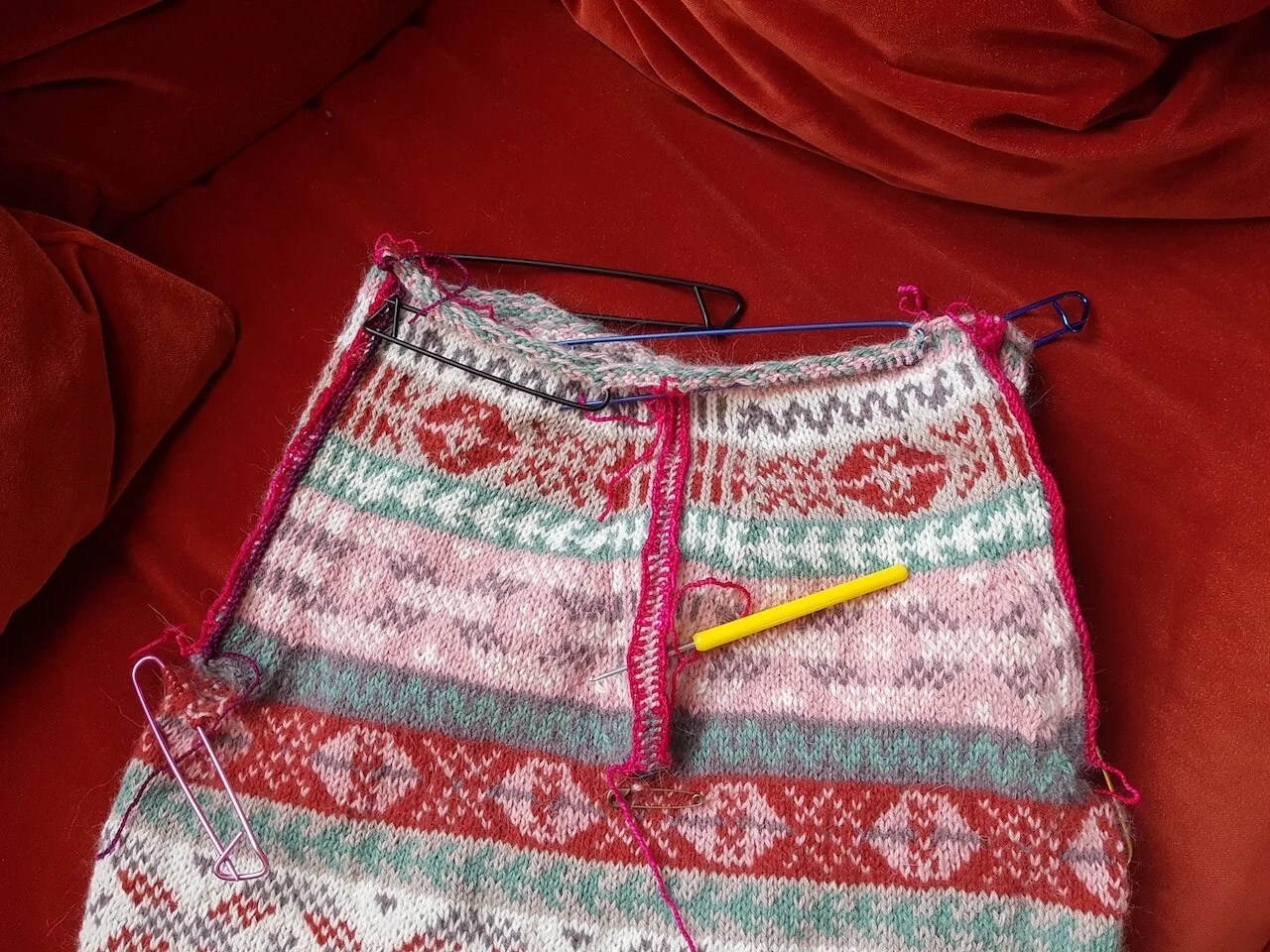  J’ai sécurisé très fluo me direz-vous, c’est parce que j’ne profite pour vous préparer un tuto, il fallait que ça contraste. 