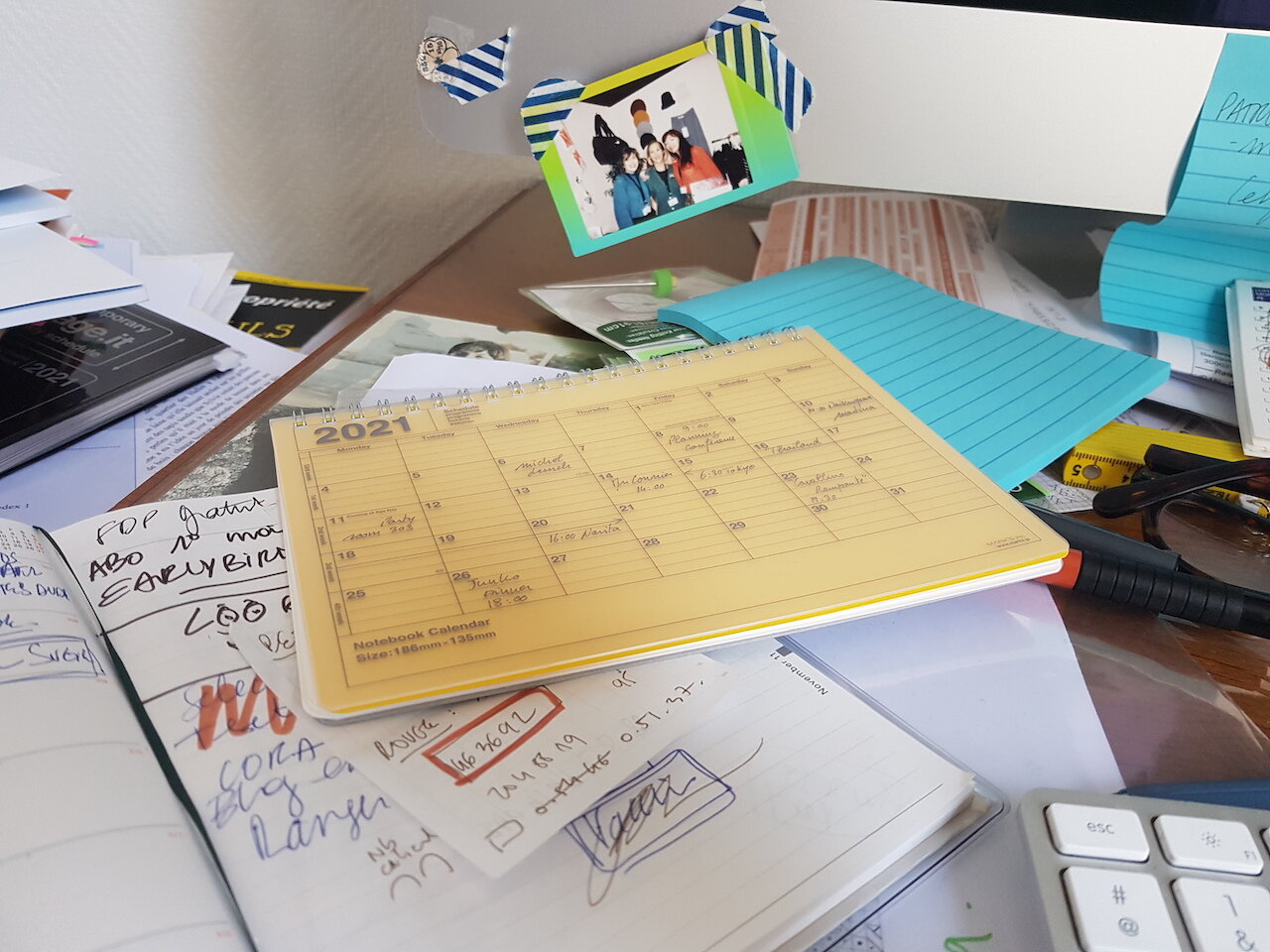   Les agendas se font et se défont… mais le bureau ne se range toujours pas  