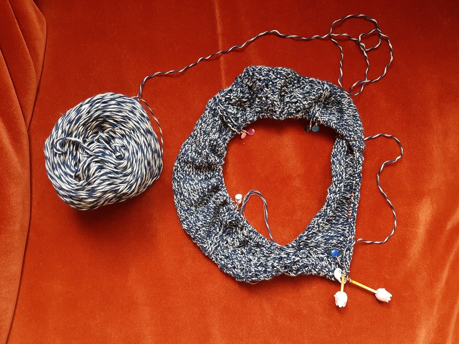   Avec des anneaux marqueurs que j’adore offerts par Marthe, aka @skaiette !   