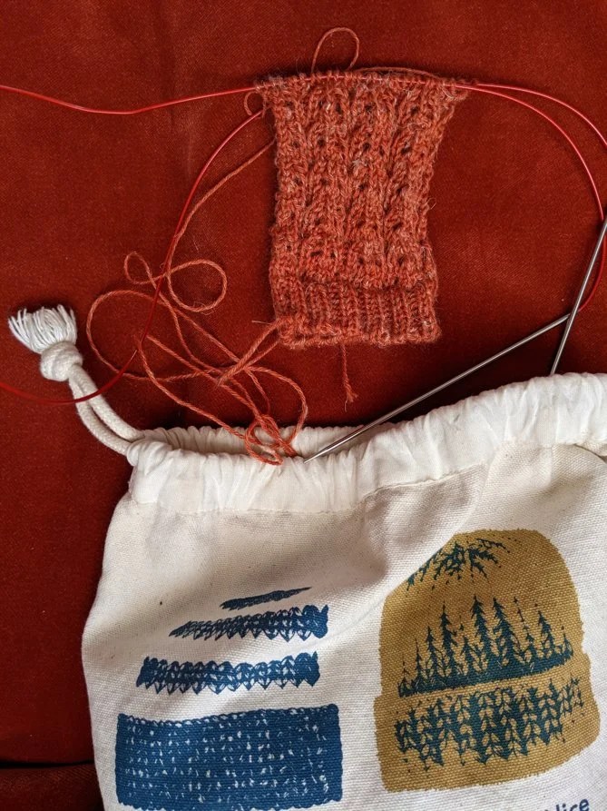  Ce sac à tricot là illustré par Amandine Delaunay (encore elle)  vient de chez moi  ! 