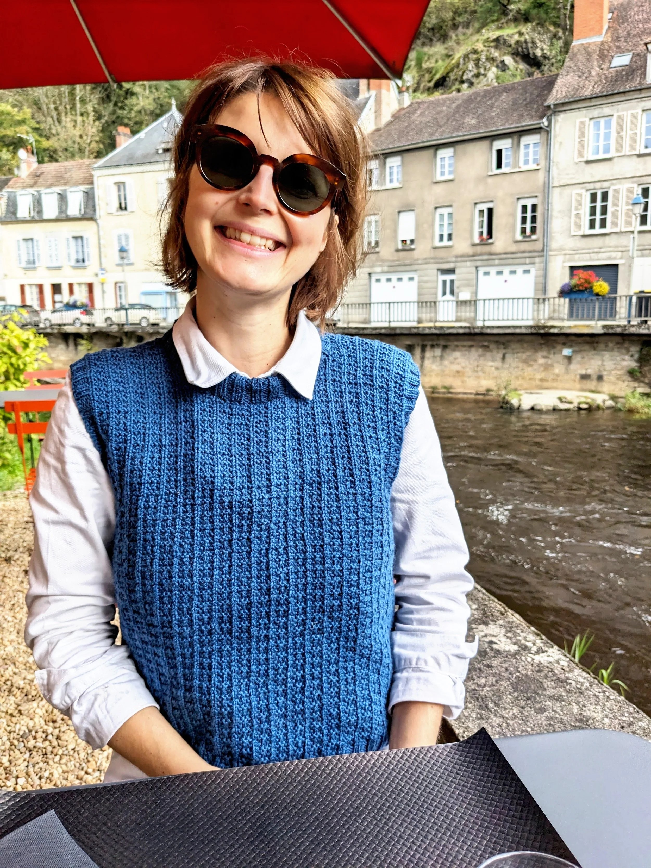  Alice contente à Aubusson.  